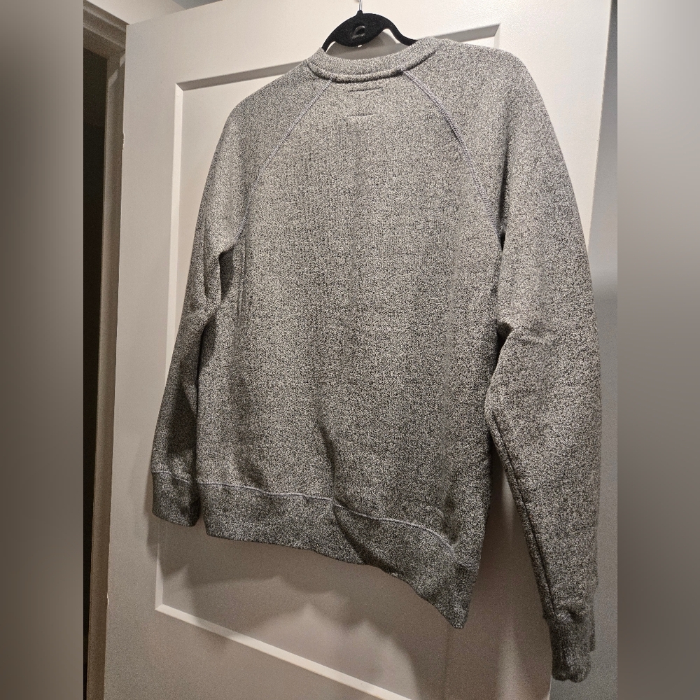 Roots Men's Heather Grey Crewneck Sweatshirt - Picture 3 of 4